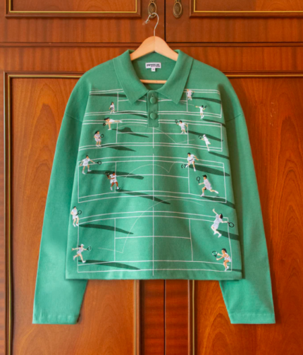 FINE KNIT TENNIS SWEATER