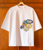 HOTEL ERRORS PATCH HEAVYWEIGHT TEE IN WHITE